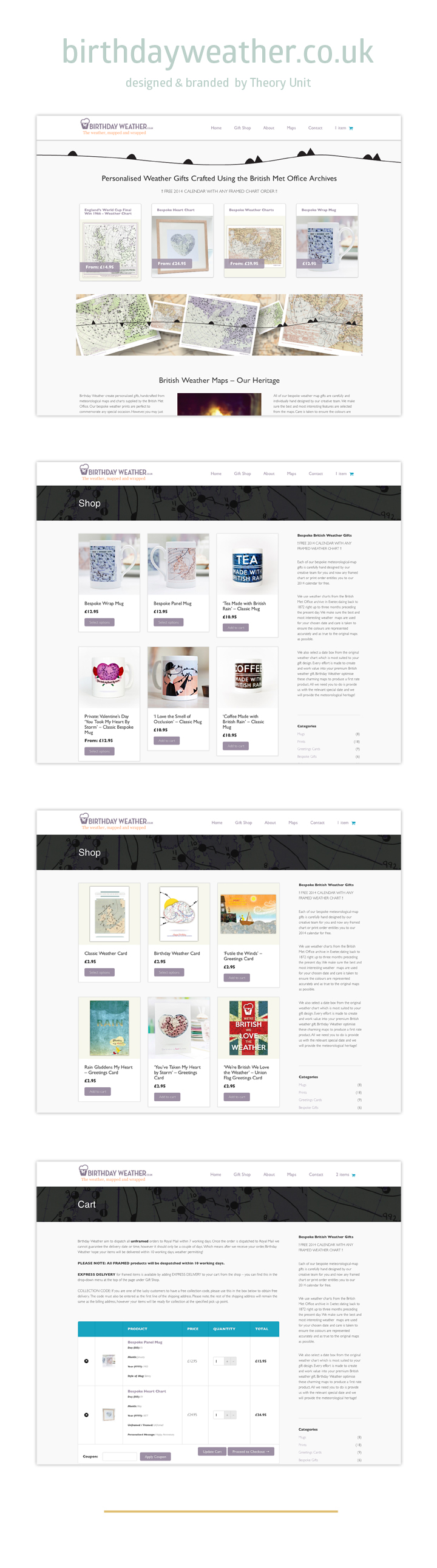 Theory Unit Website Design in Sherborne near Wincanton